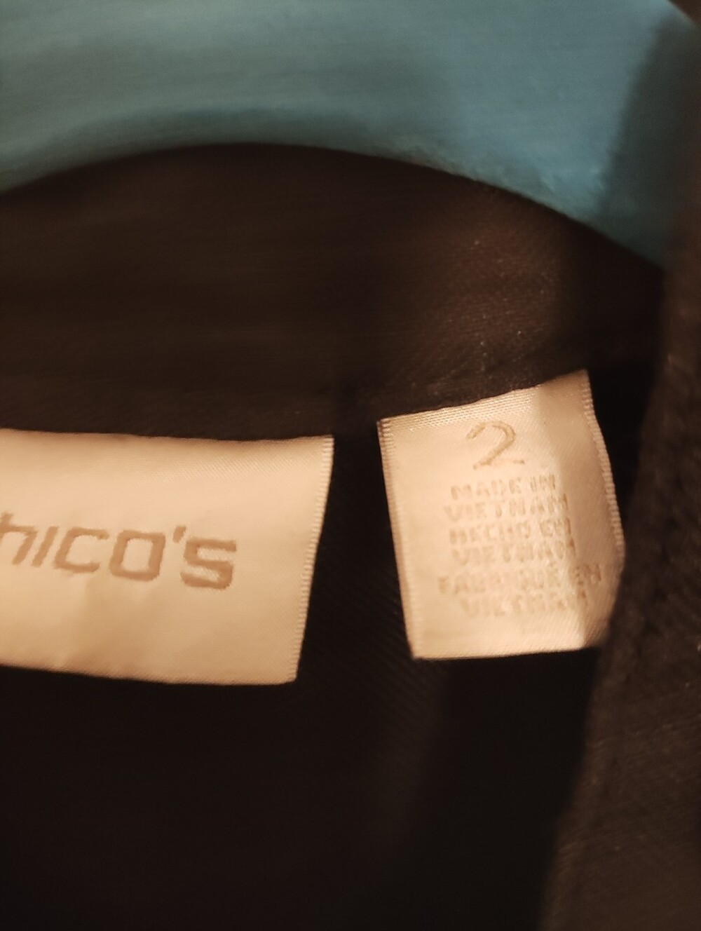 Chico's Size 2 L Black 100% Linen Utility Safari Jacket Belted Gold Hardware - Picture 2 of 5